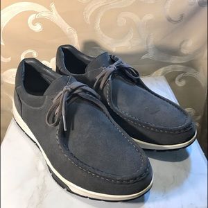 Mens Calvin Klein suede loafers